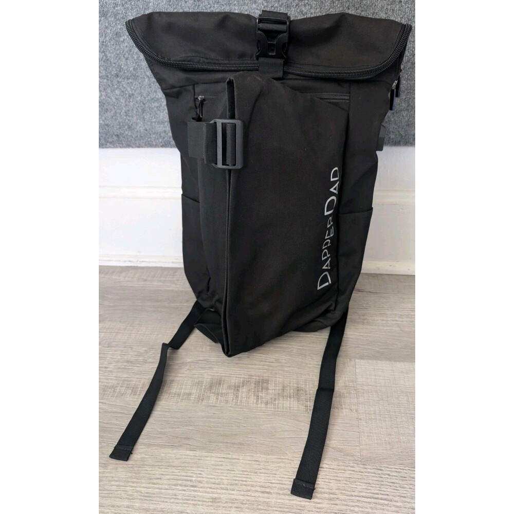 Dapper Dad Backpack Diaper Bag Waterproof Durable Black